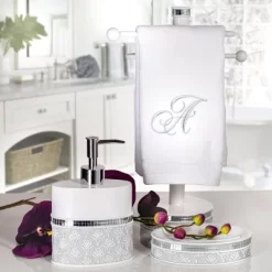 Creative Scents Mirror Damask White Lotion Dispenser