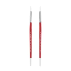 Creative Mark Polar Flo Professional Watercolor Brushes - Round Packs Of 2 - Short Handle, Nickel-Plated Seamless Brass Ferrule - Art Paint Brushes -Creative GUEST 076092e1 2c05 43d7 a657 5cdc564b09ef