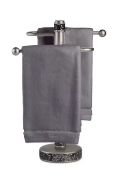 Creative Scents Fingertip Terry Towels Set Of 4 - Grey -Creative GUEST 07941a68 b610 4573 b267 e050a1406f84