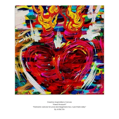 Creative Inspirations Box Of 50, 16x20", 5/8" Stretched Cotton White Canvas For Painting, 10 Oz. Archival Acid-Free All Media Primer, Paintable Edge, 3 Creative Inspirations Box Of 50, 16x20", 5/8" Stretched Cotton White Canvas For Painting, 10 Oz. Archival Acid-Free All Media Primer, Paintable Edge, - Image 3