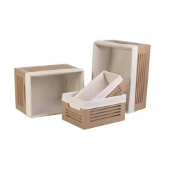 Creative Scents Wooden Tan Storage Bins - Extra Small -Creative GUEST 088b0e0b 5bd1 401b 8ff6 c07467aaf1a7