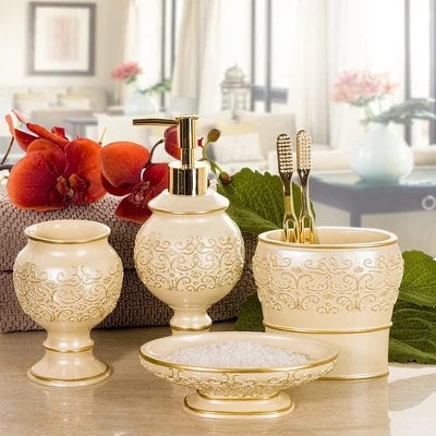 Creative Scents Shannon Beige Lotion Dispenser 2 Creative Scents Shannon Beige Lotion Dispenser - Image 2