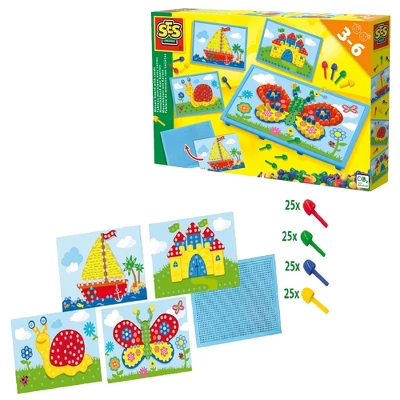 SES Creative: Mosaic Board With Cards - Ages 3+ 4 SES Creative: Mosaic Board With Cards - Ages 3+ - Image 4