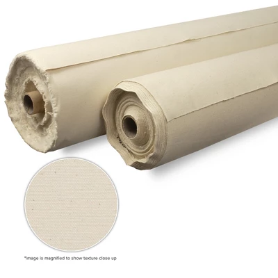 Creative Mark Unprimed Cotton Duck Deluxe Canvas Roll - 12 Ounce #12 Double Filled Roll - 60" X 30 Yards - Very Uniform Canvas Texture - Bulk 2 Creative Mark Unprimed Cotton Duck Deluxe Canvas Roll - 12 Ounce #12 Double Filled Roll - 60" X 30 Yards - Very Uniform Canvas Texture - Bulk - Image 2
