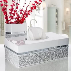 Creative Scents Mirror Damask White Wastebasket 6 Creative Scents Mirror Damask White Wastebasket -Creative GUEST 11a04fda a75c 402f 9ca0 ddd738c783b2