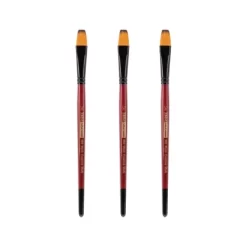 Creative Mark Ebony Splendor Short-Handled Synthetic Sable Paint Brush, Wash 1/2 In, Pack Of 3, Teijin Multi-Filament Hair, Handcrafted Synthetic -Creative GUEST 12a05250 a585 4961 a33d fe54935a393a