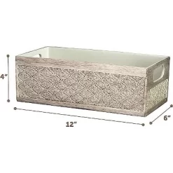Creative Scents Silver Dublin Bathroom Organizer Storage Bin -Creative GUEST 13d4ff36 3dfe 4aa3 9707 ab11d48d4d5e