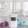 Creative Scents Quilted Mirror Toilet Brush With Holder