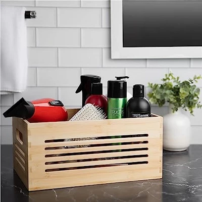 Creative Scents Natural Bamboo Storage Bin 1 Creative Scents Natural Bamboo Storage Bin