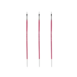 Creative Mark Pro White Soft Filament Acrylic Paint Brushes - Flat Sets Of 3 - Versatile Synthetic Brushes For Acrylic Painting , Gouache, Oils & -Creative GUEST 1812cdc4 2451 4e7a b52a 431525ed45de