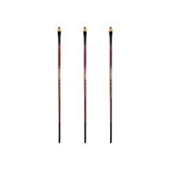 Creative Mark Ebony Splendor Short-Handled Synthetic Sable Paint Brush, Filberts, Pack Of 3, Teijin Multi-Filament Hair, Handcrafted Synthetic Paint -Creative GUEST 191e8745 e8ae 45ce bc1a 018523edf5ac