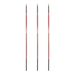 Creative Mark Ebony Splendor Long-Handled Synthetic Sable Paint Brush, Brights, Pack Of 3, Teijin Multi-Filament Hair, Handcrafted Synthetic Paint -Creative GUEST 209eba26 bd51 4323 9eec 52d1a411c4ec
