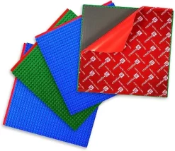 Creative QT MakerBase, 4 Pack, 10x10 Peel-and-Stick Toy Building Blocks Stackable Baseplates, Bases For Play Tables, Walls, And More, Compatible With All Major Brick Brands -Creative GUEST 221af096 2392 4a69 a129 3d9e2fd74c56