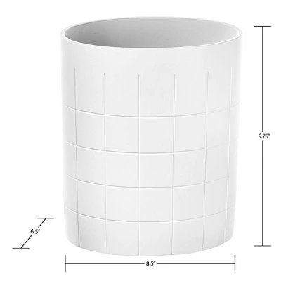 Creative Scents Polar White 6 Pcs Bath Set - Features: Soap Dispenser, Toothbrush Holder, Tumbler, Soap Dish, Square Tissue Cover, And Wastebasket 2 Creative Scents Polar White 6 Pcs Bath Set - Features: Soap Dispenser, Toothbrush Holder, Tumbler, Soap Dish, Square Tissue Cover, And Wastebasket - Image 2