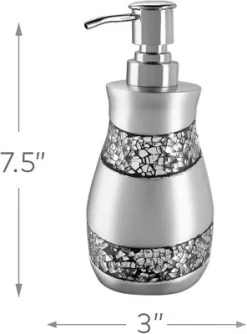 Creative Scents Silver Mosaic Soap Dispenser -Creative GUEST 283faf59 4699 42c0 8ec8 84d68dc222fe
