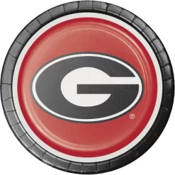 Creative Converting University Of Georgia 9" Paper Party Plate And Napkins Kit 16ct