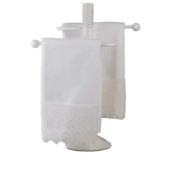 Creative Scents White Lace Towels - Set Of 4 -Creative GUEST 295879ab feda 48fb 9052 fa10c8ec9309