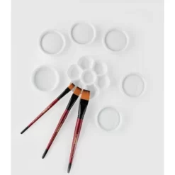 Creative Mark Ebony Splendor Short-Handled Synthetic Sable Paint Brush, Filberts, Pack Of 3, Teijin Multi-Filament Hair, Handcrafted Synthetic Paint -Creative GUEST 29d32811 845b 4217 9ffc 05acefae75ce 4