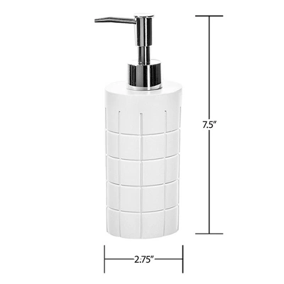 Creative Scents Polar White 3 Pcs Bathroom Set - Features: Soap Dispenser, Toothbrush Holder, And Soap Dish 4 Creative Scents Polar White 3 Pcs Bathroom Set - Features: Soap Dispenser, Toothbrush Holder, And Soap Dish - Image 4