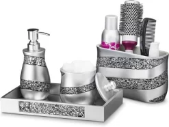 Creative Scents Silver Mosaic Vanity Mirror Tray 8 Creative Scents Silver Mosaic Vanity Mirror Tray -Creative GUEST 2b4e05f2 2802 4542 ac8b 5ba045473ef1