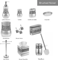 Creative Scents Brushed Nickel Wastebasket -Creative GUEST 2f01ee1d b3ea 4269 b518 885ce86e732d