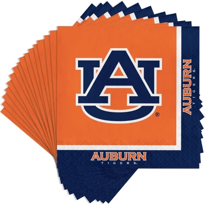 Creative Converting Auburn University Luncheon Paper Party Napkins Kit 60ct 2 Creative Converting Auburn University Luncheon Paper Party Napkins Kit 60ct - Image 2