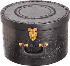 Creative Scents Round Hat Box Container With Gold Locking Lid And Sturdy Handle 15 Creative Scents Round Hat Box Container With Gold Locking Lid And Sturdy Handle -Creative GUEST 3110a7cc 1250 48c5 b2c7 1165860b3232