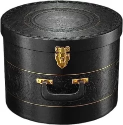 Creative Scents Round Hat Box Container With Gold Locking Lid And Sturdy Handle 16 Creative Scents Round Hat Box Container With Gold Locking Lid And Sturdy Handle -Creative GUEST 31165595 c004 4f41 a125 051213bc5b8a
