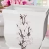 Creative Scents Vanda White Wastebasket
