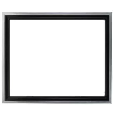 Creative Mark Illusions Floater Frame For 3/4" Depth Stretched Canvas Paintings & Artwork - [Black With Silver Edge] -Creative GUEST 361eb288 6ee9 4f17 9a89 640eb9921a60