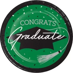 Creative Converting 9" Graduate School Spirit Emerald Green Paper Plates 54ct -Creative GUEST 36a074d5 390c 4a23 ba17 38cccdf25071