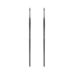 Black Swan Synthetic Red Sable Round Paint Brushes Sets Of 2 - Professional Quality Long Handle Paint Brushes For Oil, Heavy Body Media And Acrylic - -Creative GUEST 38bc4441 f336 4884 ab19 dbe86d2f86c4