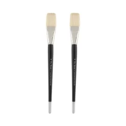 Creative Mark Pro Stroke Premium White Chungking Hog Bristle Artist Paint Brush - Flat - Natural Bristle Brush W/ Great Control Suitable For Oils, -Creative GUEST 3b3920f6 cc8c 4739 8439 ec1ee7b36d0b
