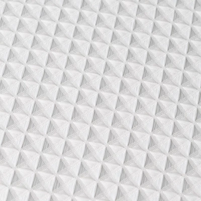 Creative Scents White Waffle Shower Curtain With Line 4 Creative Scents White Waffle Shower Curtain With Line - Image 4