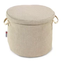 Creative QT SlideAway Toy Storage Organizer & Play Mat For Kids - Organizer Storage Bin For Toys - Kids Toy Box - Beige