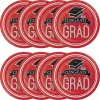 Creative Converting 54ct Graduation School Spirit Disposable Paper Plates Red