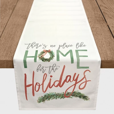 Creative Products Home For The Holidays 16 X 90 Cotton Twill Table Runner 2 Creative Products Home For The Holidays 16 X 90 Cotton Twill Table Runner - Image 2