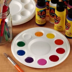 Creative Mark Disposable Paint Palette, 7-3/8" Diameter, 10 Pack - Eco-Conscious, Biodegradable Paint Holder Tray For Artists, Compostable Paint Tray -Creative GUEST 48c6f2c6 b598 4f0d ae9b f70be49b31cb