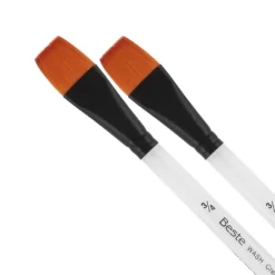 Creative Mark Beste Golden Taklon Gold Wash 3/4" - 2 Pack Artist Brush, Professional Watercolor Brushes, For Acrylic Painting, Short Handle, Sharp 13 Creative Mark Beste Golden Taklon Gold Wash 3/4" - 2 Pack Artist Brush, Professional Watercolor Brushes, For Acrylic Painting, Short Handle, Sharp -Creative GUEST 4c24bbbc 5105 4b7b a86e 32eae23642ab