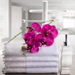 Creative Scents White Lace Towels - Set Of 4