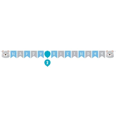 Creative Converting "Happy Birthday" Bear Print Party Decoration Kit 2 Creative Converting "Happy Birthday" Bear Print Party Decoration Kit - Image 2