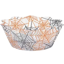 Creative Converting 3ct Spiderwebs Fluted Bowl