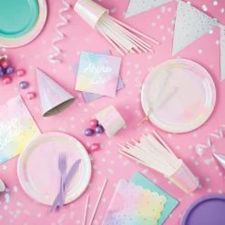 Creative Converting 3ct Party Tassel Garland Iridescent