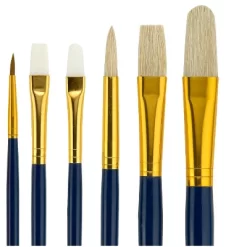 Fundamentals Long Handled Brush Set - Economical Paint Brush Set No. 18 For Beginning Artists - Natural And Synthetic Bristle Assorted Set Of 6 Paint 7 Fundamentals Long Handled Brush Set - Economical Paint Brush Set No. 18 For Beginning Artists - Natural And Synthetic Bristle Assorted Set Of 6 Paint -Creative GUEST 4ed5fbcf 6023 49ac 9f22 5263e563835b
