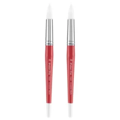 Creative Mark Polar Flo Professional Watercolor Brushes - Round Packs Of 2 - Short Handle, Nickel-Plated Seamless Brass Ferrule - Art Paint Brushes -Creative GUEST 4fd6e09b ccfb 432e bf5b 7ad8a2f19748