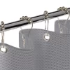 Creative Scents Gray Waffle Shower Curtain With Liner