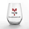 Creative Products Family Is The Greatest Present 15 Oz. Stemless Wine Glass