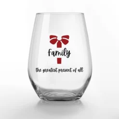 Creative Products Family Is The Greatest Present 15 Oz. Stemless Wine Glass