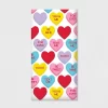 Creative Converting 3ct Candy Hearts Valentine's Day Plastic Tablecloths