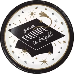 Creative Converting 9" Glowing Graduate Paper Plates 24ct -Creative GUEST 50dbb2d3 3796 4b96 90cc e66072eaf1f2